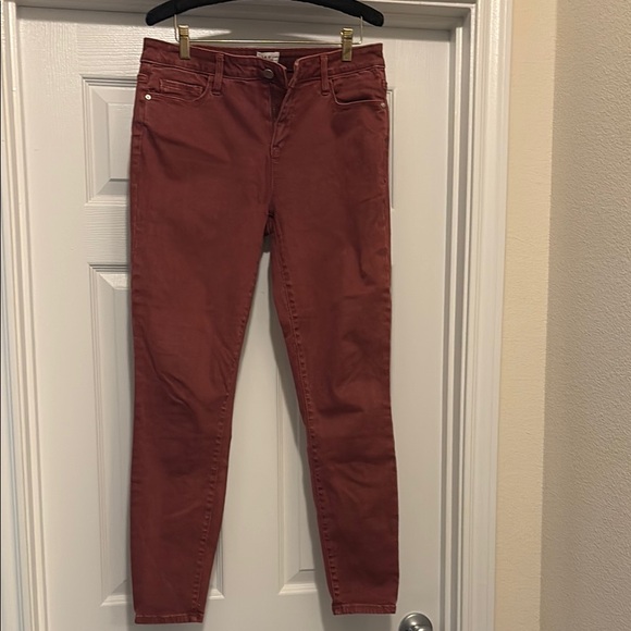 Rust Skinny Jeans with Stretch Denim - Picture 1 of 4